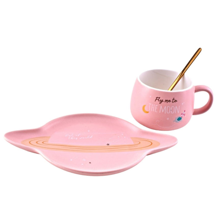 SPACESHIP MUG AND SAUCER Luxe Mugs
