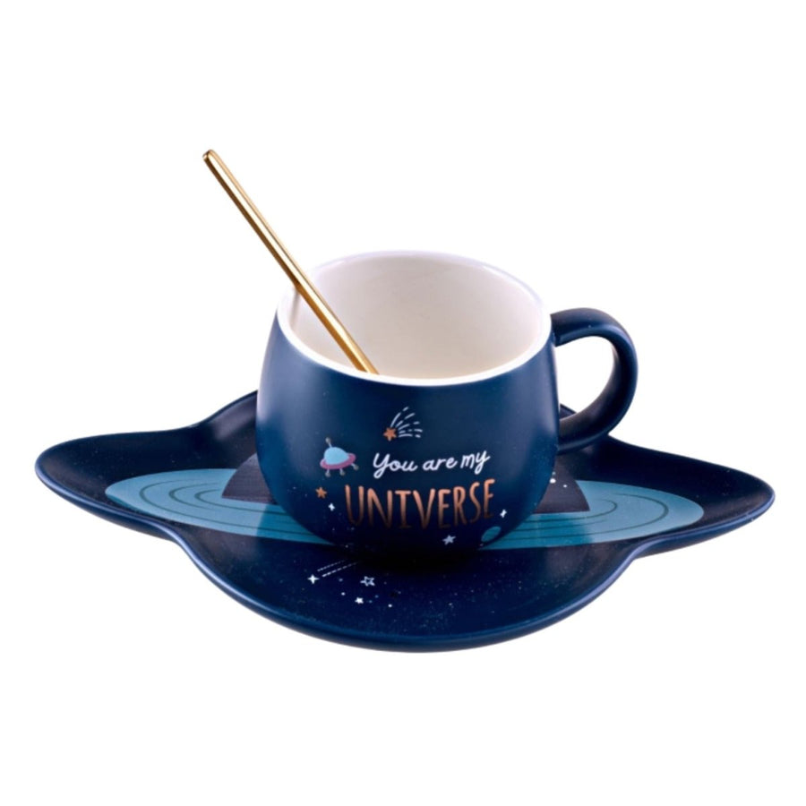 SPACESHIP MUG AND SAUCER Luxe Mugs