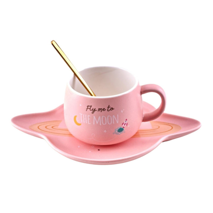 SPACESHIP MUG AND SAUCER Luxe Mugs