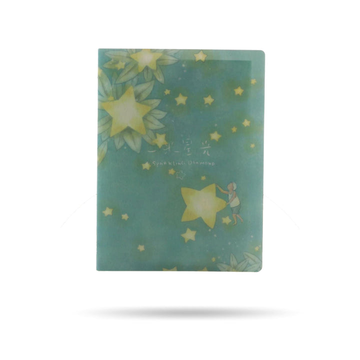 STAR PLASTIC FILE DIARY Stationery CandyFlossstores FLOWER STAR 
