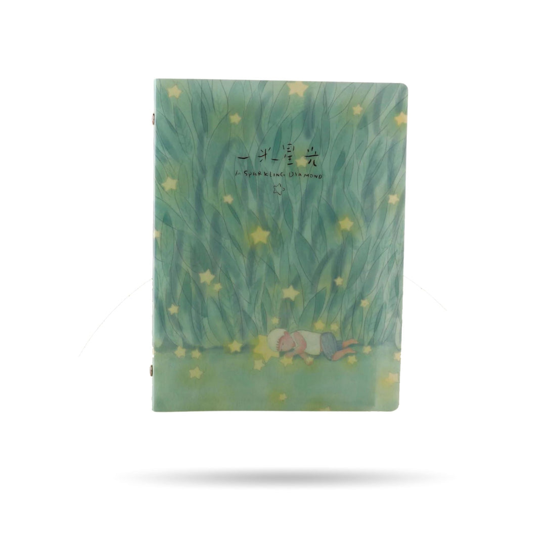 STAR PLASTIC FILE DIARY Stationery CandyFlossstores STRAIGHT LEAVES STAR 