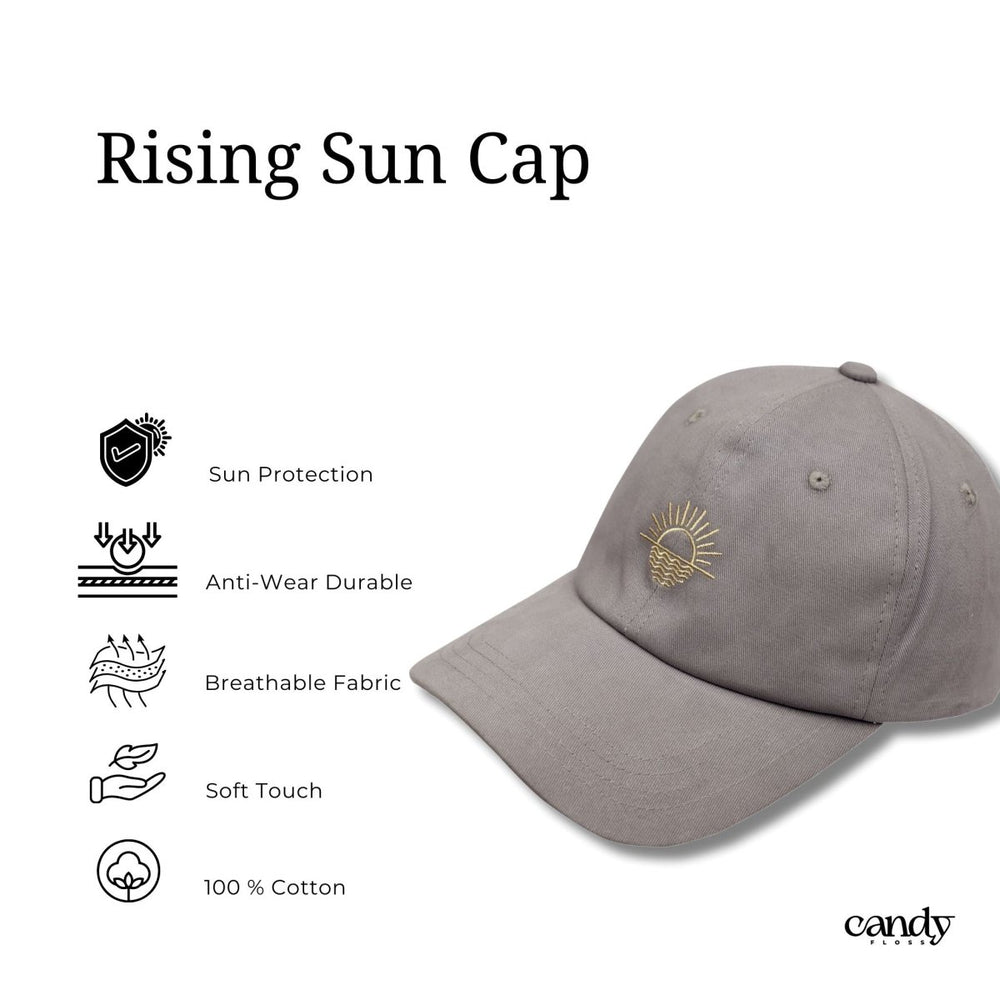 Sunrise Swagger: Embroidered Baseball Cap Caps