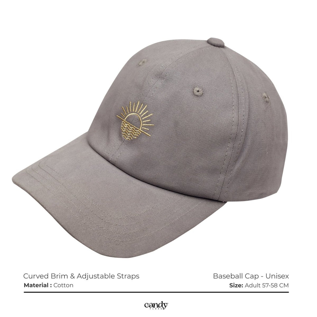 Sunrise Swagger: Embroidered Baseball Cap Caps