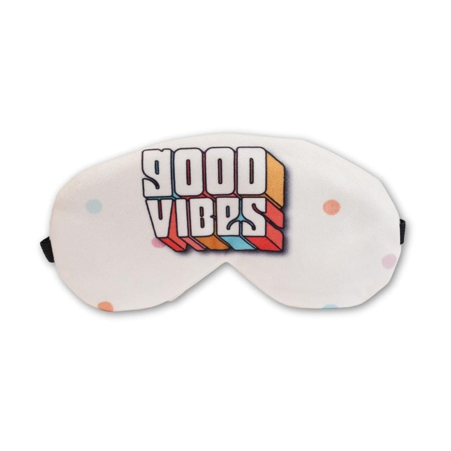 Sweet Dreams Start Here: Good Vibes Eye Mask (With Gel Pad) Eye Masks