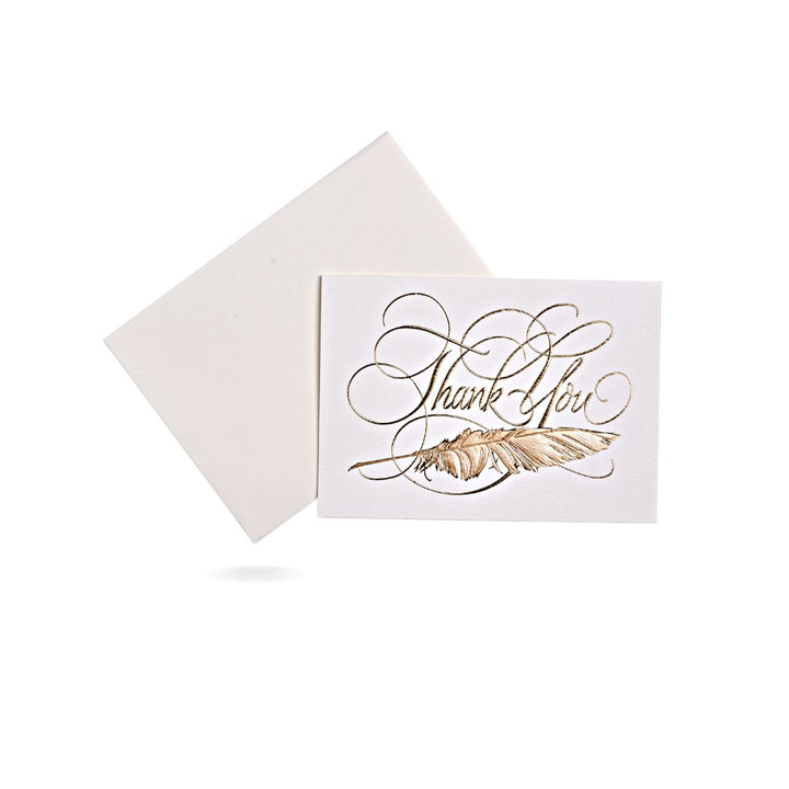 THANK YOU CARD Stationery CandyFlossstores GOLDEN RIBBON 