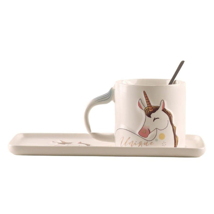 Unicorn Mug with Saucer Luxe Mugs