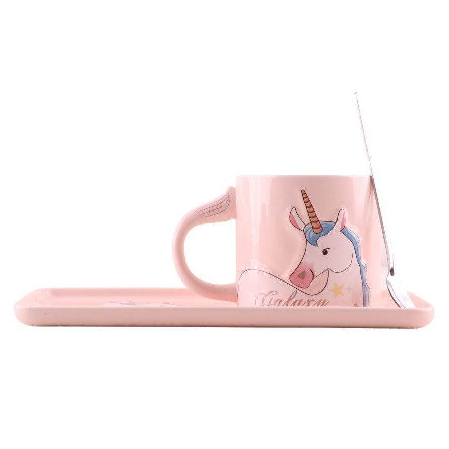 Unicorn Mug with Saucer Luxe Mugs