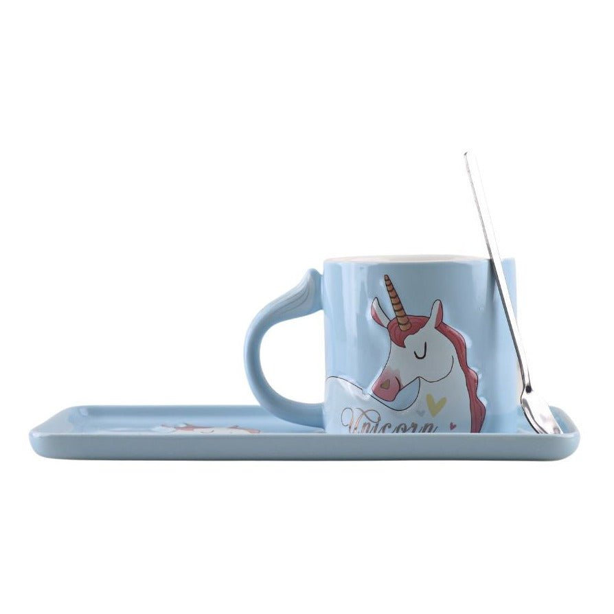 Unicorn Mug with Saucer Luxe Mugs