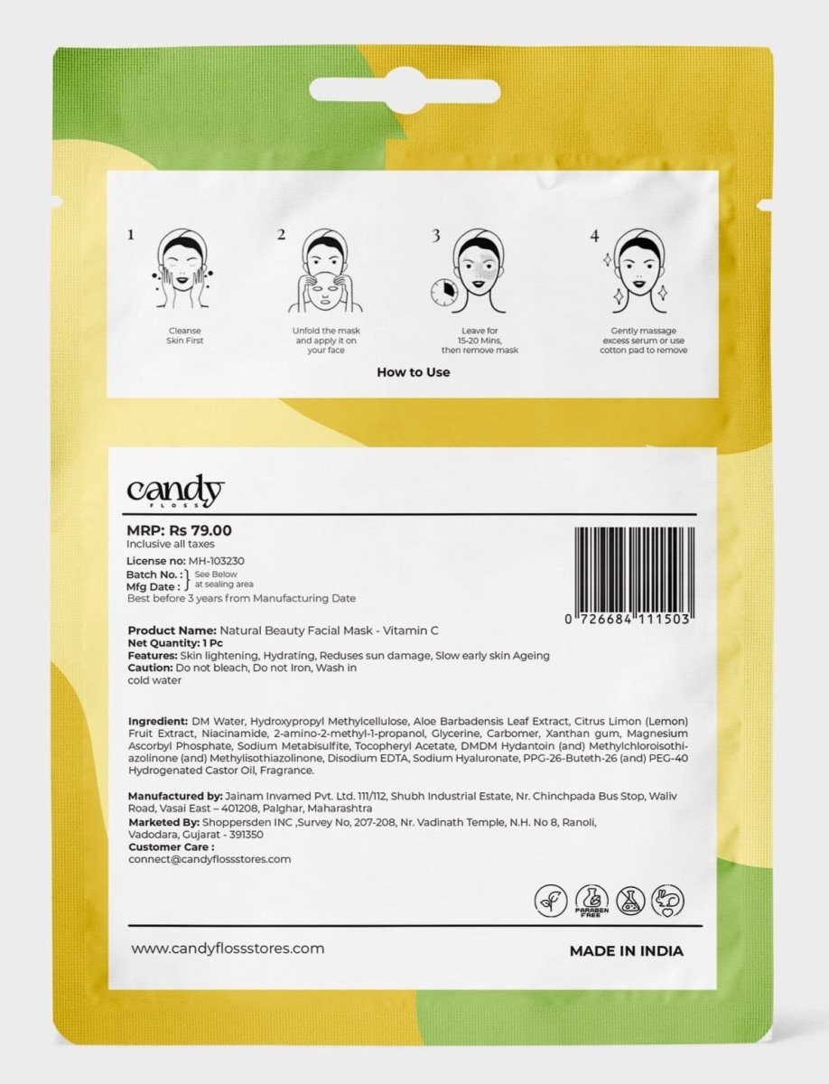 Vitamin C - Skin Lightning Face Mask (Pack of 2) Face Mask